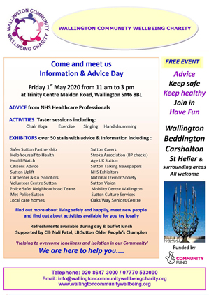 Wallington Wellbeing Event Flyer